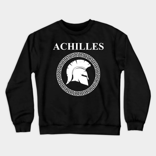 Achilles Ancient Greek Warrior Crewneck Sweatshirt by AgemaApparel